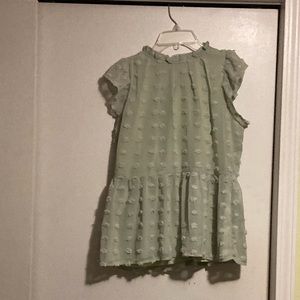 Sleeveless Peplum Top